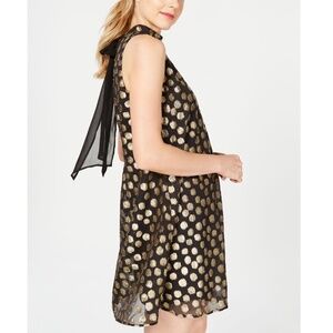 SIGNATURE BY ROBBIE BEE: Womens Black Polka Dot (NWT)